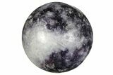 .9" Polished Purple Lepidolite Sphere - Photo 2
